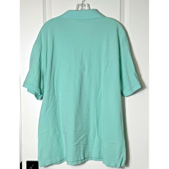 St‎ Johns Bay Heritage Pique Short Sleeve Polo Mens XXL Aqua - Picture 2 of 8